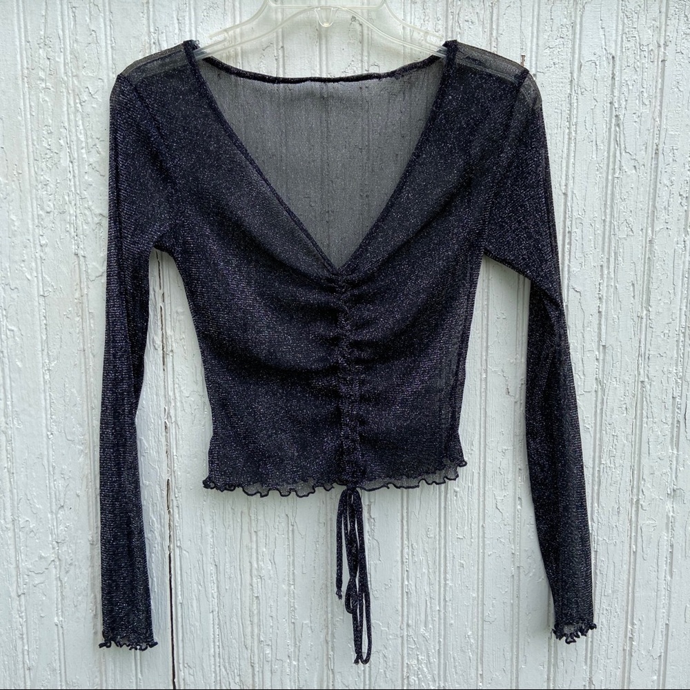 Shimmery Sheer Top